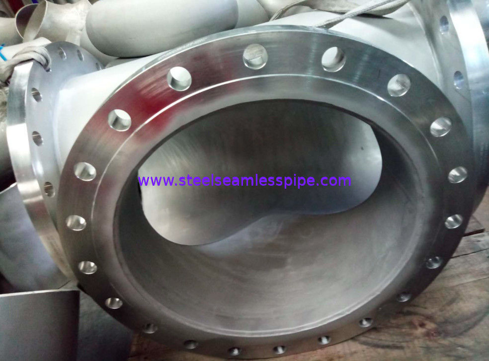 B366 Hastelloy C-276 Pipe Spool Butt Weld Fittings B16.9 Welded With Plate Flange 24" B16.5