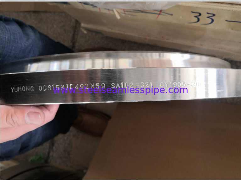 F321 Material Grade Steel Flanges ASME SA182 PLFF Type Smooth Finish