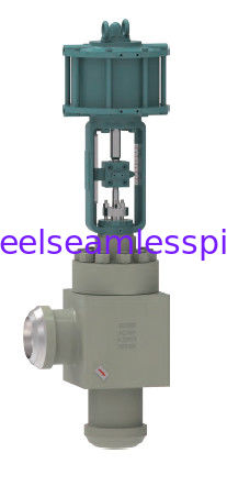 DN 20 to DN100 Forged One Piece Stellited Seat Angle Ball Valve