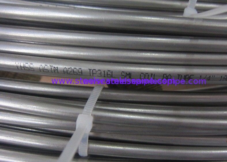 Stainless Steel Coil Tubing, A269 TP304 / TP304L / TP310S / TP316L, bright annealed , 1/4 INCH BWG18 FOR SHIPYARD