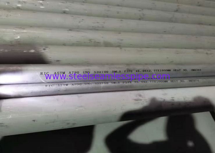 Super Duplex Steel Smls Pipe ASTM A790/790M UNS S32750 1.4410
