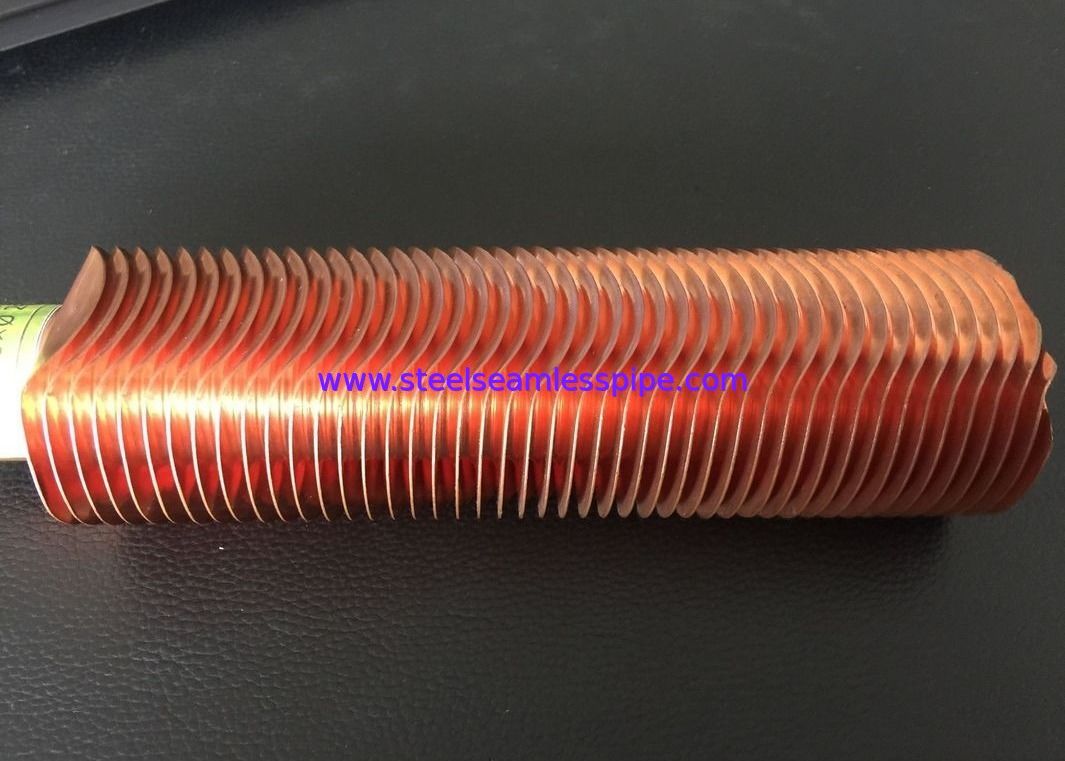 25.4MM 1" Finned Copper Tubing CuNi 90/10 Shape Type UNS12200 / UNS14200