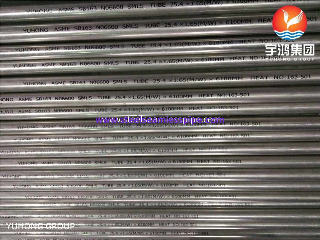 Nicke Alloy tube Inconel 600 Seamless Tubing for Heat Exchanger SB163 UNS N06600