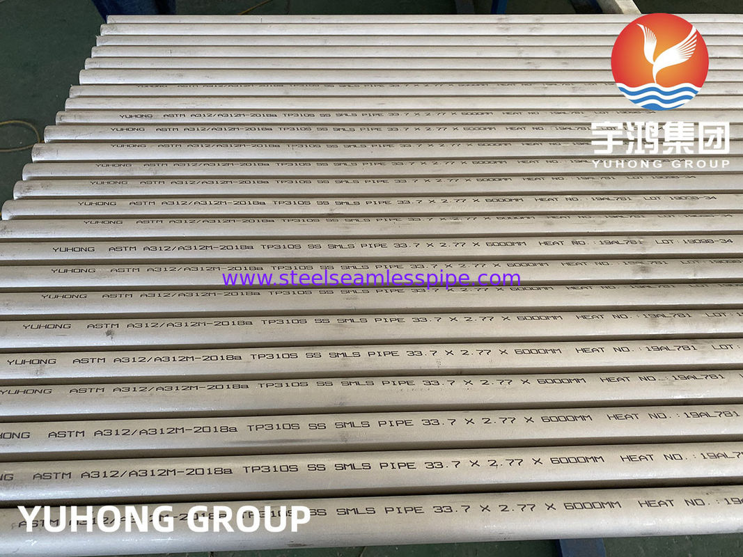 Stainless Steel Seamless  Pipe, A312 TP310S / TP310 H / TP309  NB1/8&quot; - 24&quot;, SCH 10S , SCH40S, SCH80S, XXS , 6M / 20 FT
