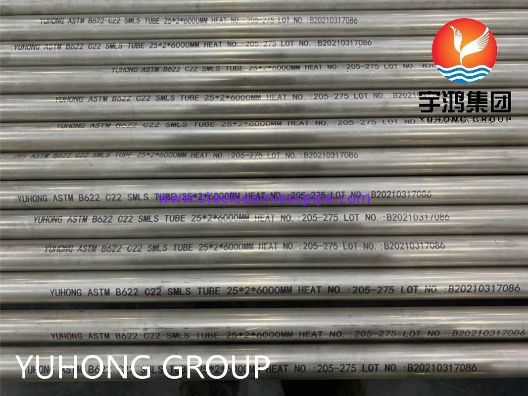 ASTM B622 Hastelloy C22 Tube UNS N06022 High Nickel Alloy Steel Seamless Pipe for Petroleum and Chemical Applications