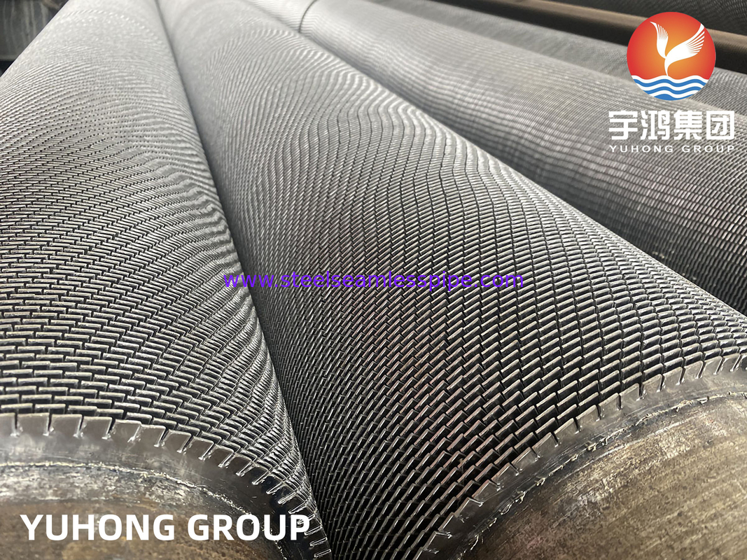 HFW Serrated Fin Tube , ASTM A210 / ASME SA210 GR.A1 Carbon Steel Finned Tube