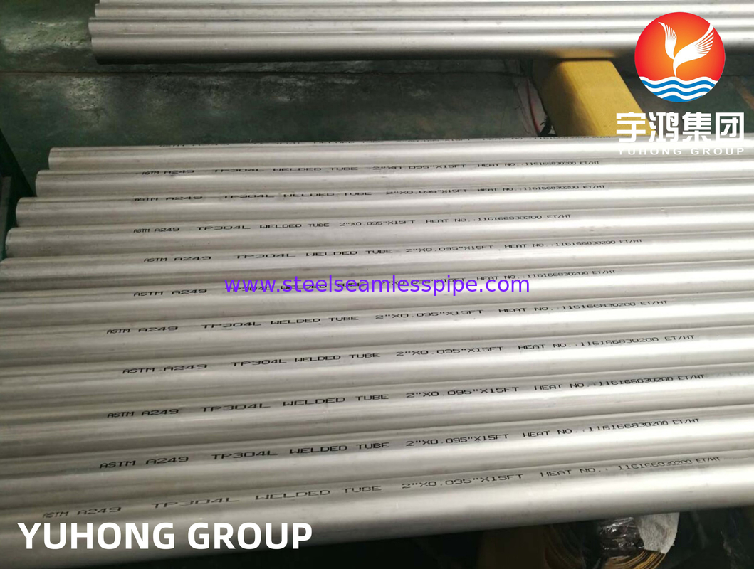 BA SURFACE STAINLESS STEEL WELDED TUBE ASTM A249 / ASME SA249 TP304L DIN 1.4306 / 1.4307