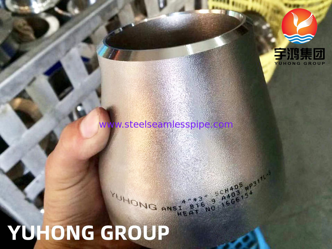 ASTM A403 WP317L Stainless Steel Concentric Reducer | ASME B16.9 Butt Weld Pipe Fitting