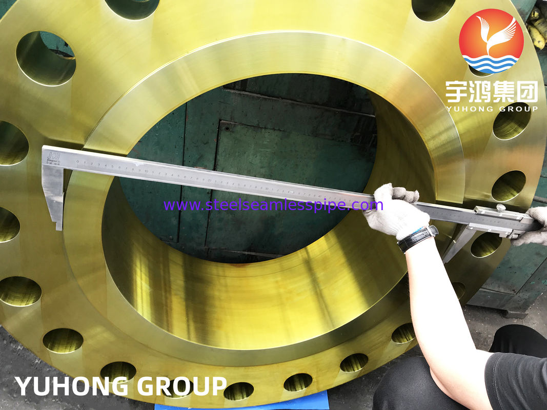 A694 F52 Weld-Neck Flange With Rust Protection, Carbon And Alloy Steel B16.47 Forgings, Resistant To Hydrogen Sulfide