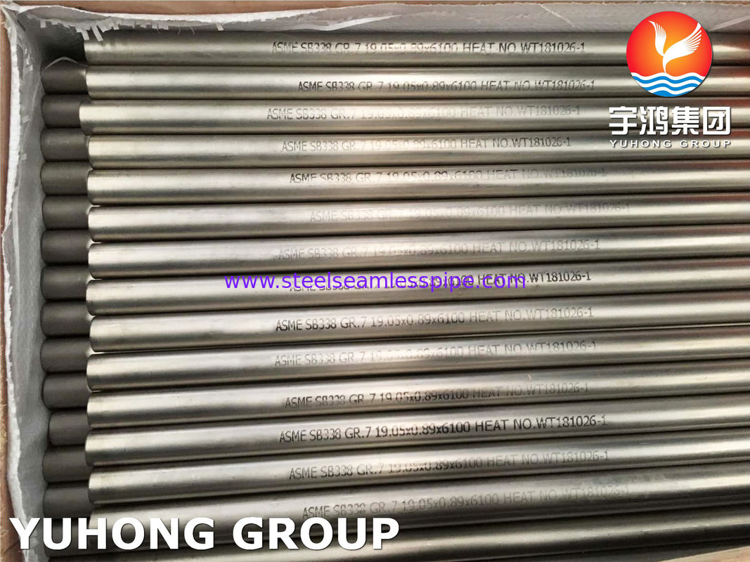 ASME SB338 Grade 7 Titanium Seamless Tube | UNS R52400 Heat Exchanger Tubing