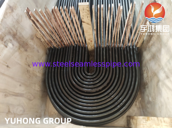 ASTM A179 / ASME SA179 SMLS Carbon Steel U Bend Tubes For Tubular Heat Exchanger &amp;Condenser(Black Painting Surface)