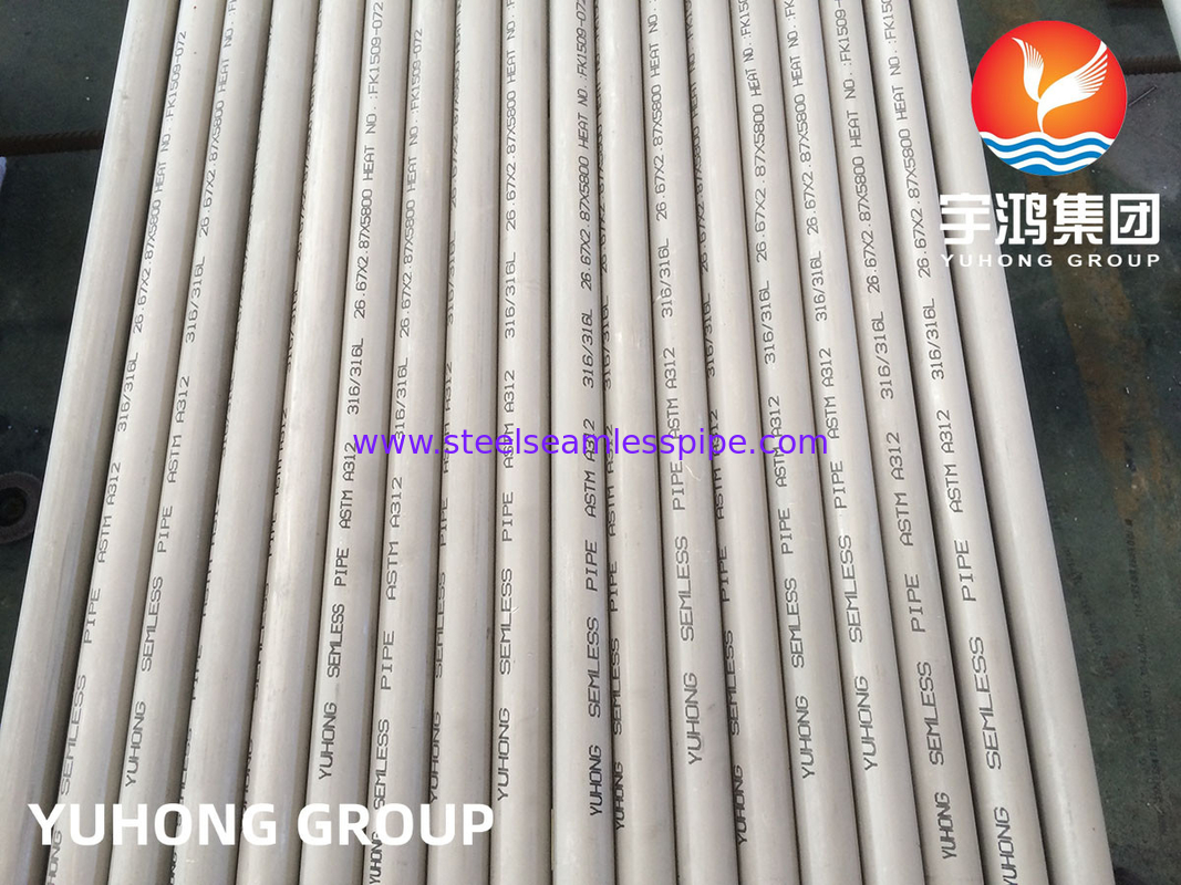 ASTM A312 TP316L Austenitic Stainless Steel Seamless Pipe for ASME BPV Code Stamp U