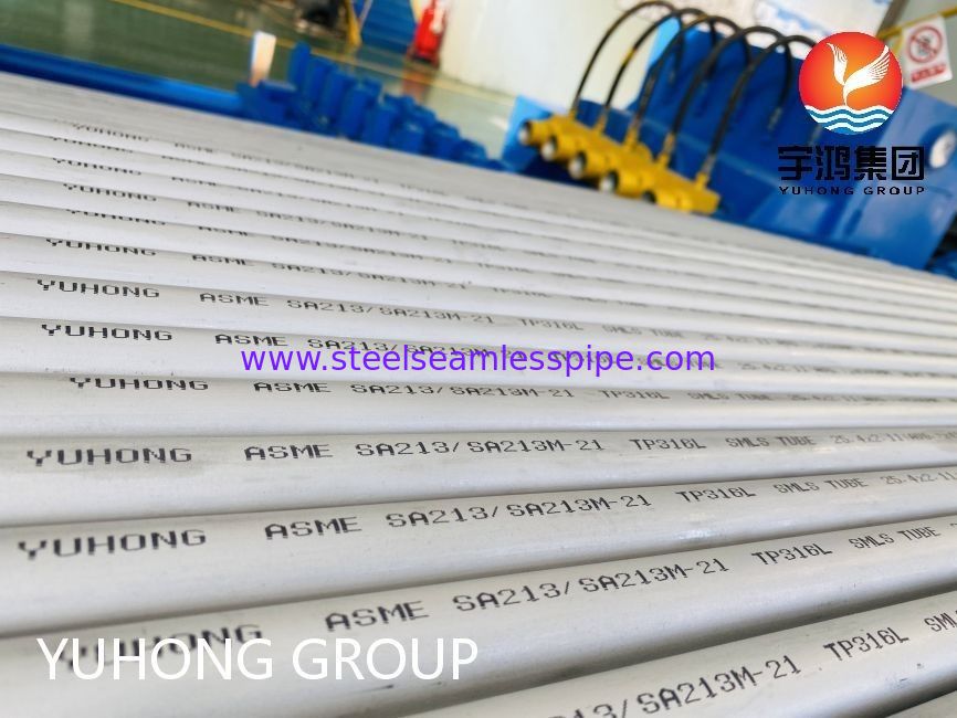 ASME SA213 TP316L Corrosion Resistant Stainless Steel Seamless Tube for Boiler and Heat Exchanger with Customized Size
