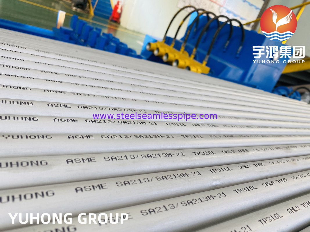 ASME SA213, ASTM A213 TP316L  3/4&quot; 16 BWG  20 FT,  Heat Exchanger Tube, 100% Hydrostatic Test , 100% Eddy Current Test