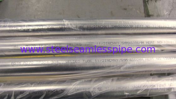 ASME SA270 / ASTM A270 Stainless Steel Welded Tube, Polished , Plain End , TP304/304l S2 AAA cert. , ISO11850