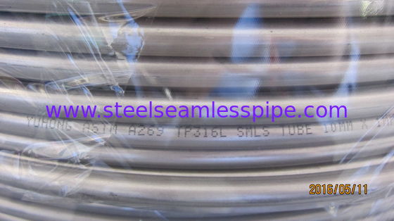 JIS G3469 G3463  STAINLESS STEEL SEAMLESS COIL TUBE , 10MM  X 1MM X 100M