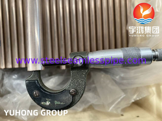 ASTM B111  C70600 C71500 C44300  CUNI 90/10 Nickel Alloy Seamless Tube Copper  Mill/Polished Straight Tube Air Cooler