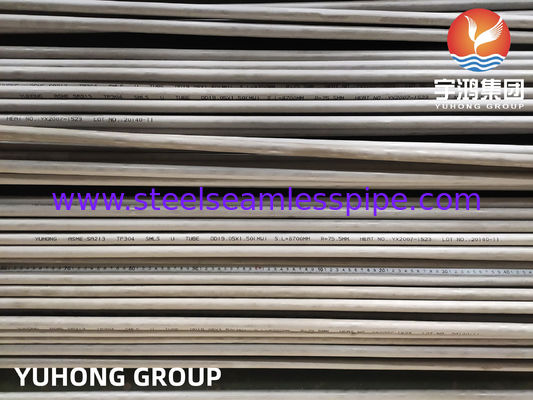 Heat Exchanger Seamless  U bend Tube TP304/304L / TP316L TP310S TP316Ti TP321/321H , TP347 , TP317 , 100% ET / HT / UT