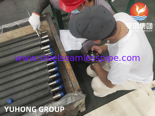 ASTM A179 Carbon Steel Seamless Tube  with  Aluminum ASTM B221 6063 (1060),  Extruded Fin Tube