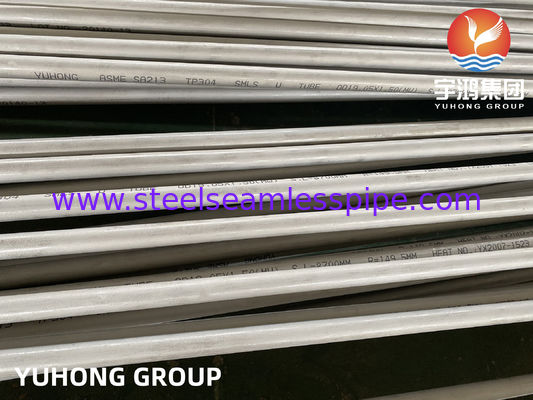 SA213 /SA213-2017  TP304L SEAMLESS U BEND TUBE, 25.4MM X 2.11MM  X 6096MM , MIN. WALL THICKNESS . 100% ET / HT