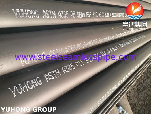A335 P11 Ferritic Alloy-Steel Seamless Pipe, Hot-Finished and Good Weldability, For Steam Lines And Boilers
