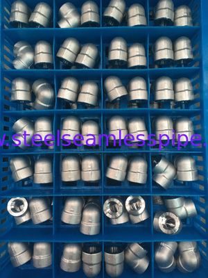 Stainless Steel Forged Fitting , A182 F304L , F316L , ASME B16.11,NPT,SW , 90°ELOW , 3000# , 6000# , 1/2"