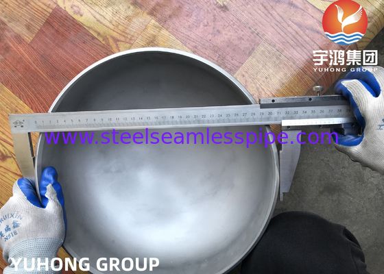 ASTM A815 Butt Weld Fittings UNS S32750 / S32760 Seamless Cap DN100 SCH40S