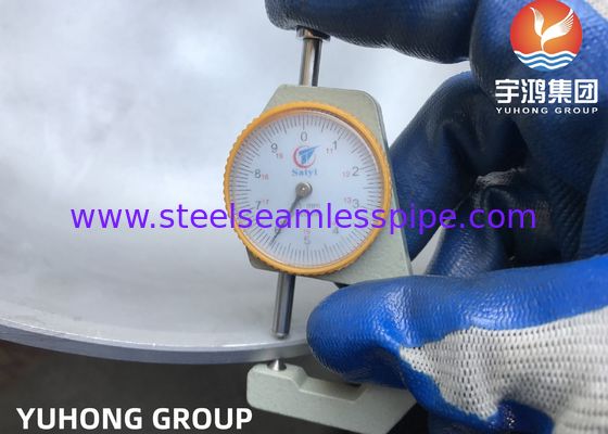 ASTM A815 Butt Weld Fittings UNS S32750 / S32760 Seamless Cap DN100 SCH40S