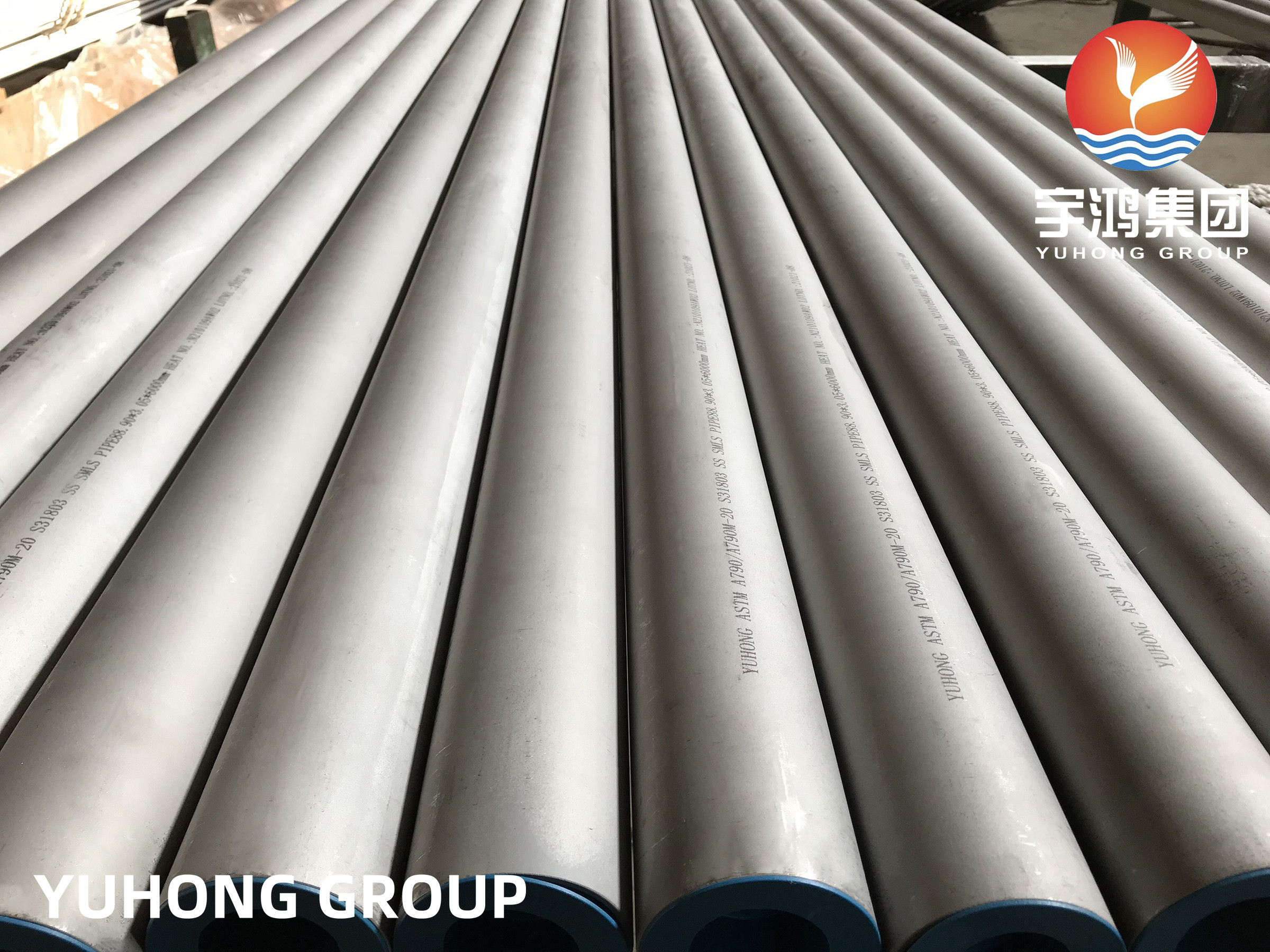 ASTM A790 UNS 31803 Duplex Steel Seamless Pipe For Marine Environments