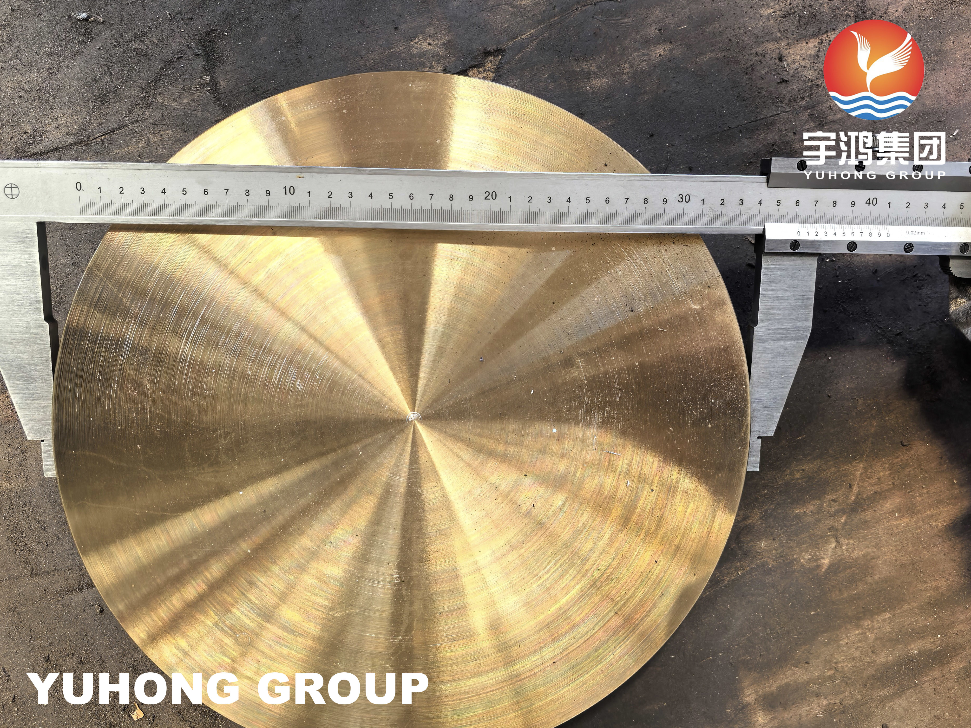 ASTM B171 C46400 Naval Brass Disk Copper Alloy Plate For Tubesheet ...