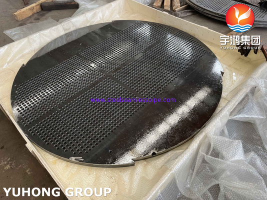 ASME SA516 Grade 70 Carbon Steel Support Plate For Heat Exchanger Application
