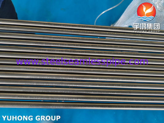 ASTM B622 UNS N10276 Seamelss Nickel Alloy Tube 2.4819 Hastelloy C276 Heat Exchanger Tube