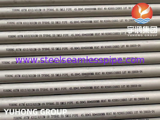 ASTM A312 TP304L (UNS S30403) Stainless Steel Seamless Pipe For Water Treatment