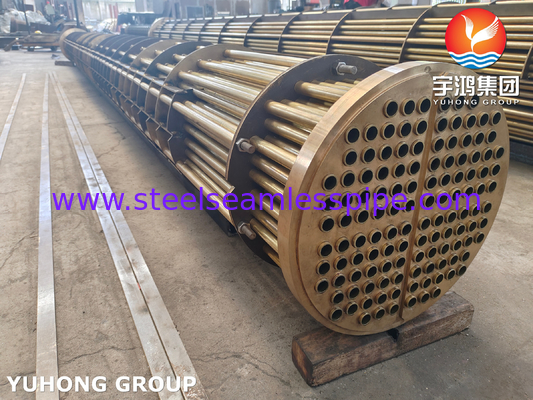 ASTM B111 Copper Alloy Straight Tube Bundle , Tubesheets For Heat Exchanges And Condensers