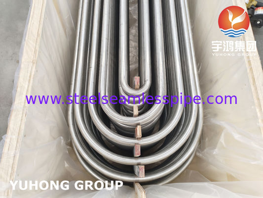 ASTM A213 TP304 Stainless Steel Seamless U Bend Tube with Bright Annealed Finish and Customized Bend Radius