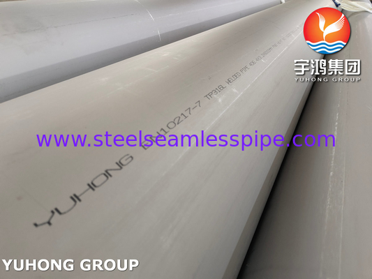 EN10217-7 1.4404 TP316L Stainless Steel Welded Pipe for Waste Water Treatment Plant