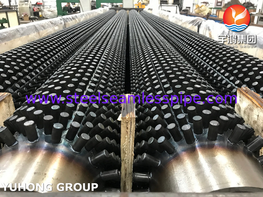 Studded Tube , ASTM A213 T9 / ASME SA213 T11 with 11Cr (SS 409) Studded Fin Tube ,Steam Reforming Furnace