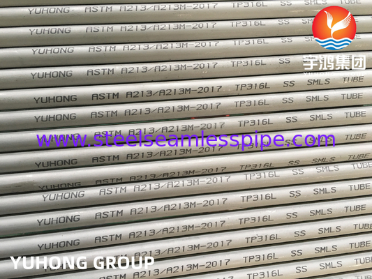 ASME SA213 TP316L 35x2x8000MM Seamless Pickled Boiler Tube for Heat Exchangers