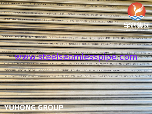 ASTM B167 UNS N06600 Nickel Alloy Seamless Tube For Condensador