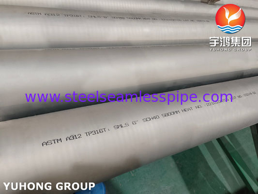 ASTM A312 TP316L Stainless Steel Seamless Pipe For Oil , Gas