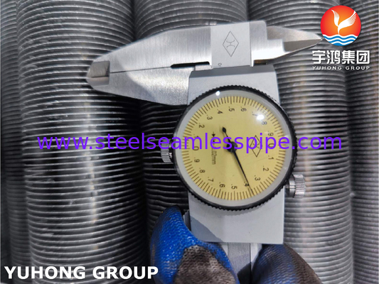 Heat Exchanger Finned Tube,  Extruded type , ASTM A213 TP304 with Aluninum 6063