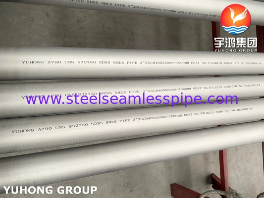 A790 S32750 Super Duplex Steel Seamless Pipe For Power Generation