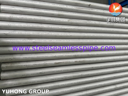 ASME SB407 UNS N08811 Nickel Iron Chromium Alloy Seamless Tube For High Temperature Industrial Pipeline