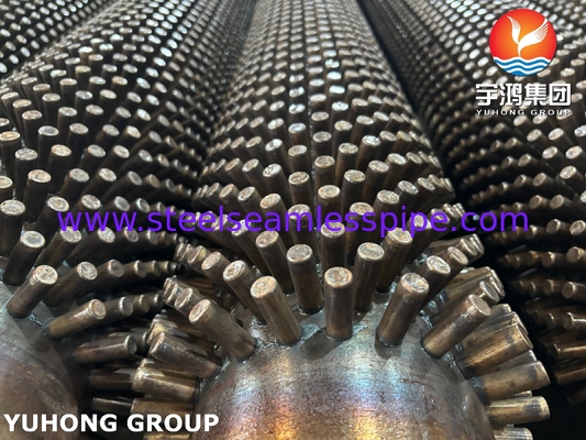 ASTM A106 GR.B Carbon Steel Studded Fin Tube For Economizers and Superheaters