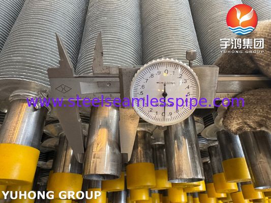 EN10217-7 1.4301 Stainless Steel Pipe With Al Fins Extruded Fin Tube For HVAC&R