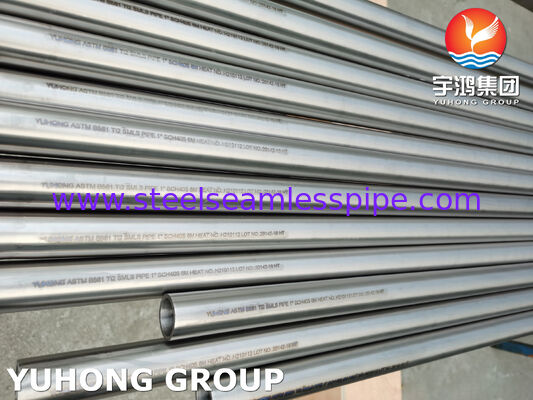 ASTM B861 Gr.2 / UNS R50400 Titanium Seamless Pipe Corrosion-Resistant Pipe