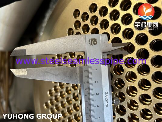 Heat Exchanger Tubesheet Copper Alloy Steel Tubesheet ASTM B171 C46400 PT Available