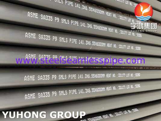 Black Coating ASTM A335 P9 Alloy Seamless Steel Pipe for Superheater and Reheater