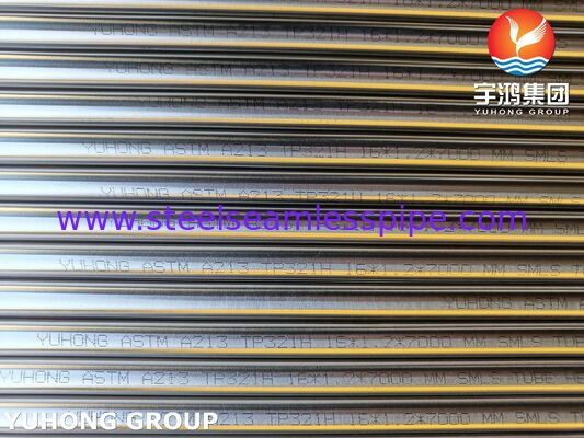 Stainless Steel Seamless Bright Annealed Tube ASTM A269 TP321H For Boiller