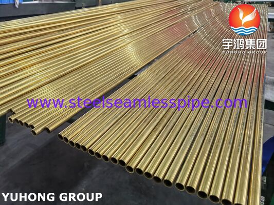 Copper Alloy Seamless Tube ASTM B111 C44300 C70600 C71500 C68700  C71640   Air cooler Radiator Condenser Application